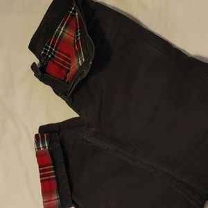 Prana Flannel Lined Jeans In black size 30X32